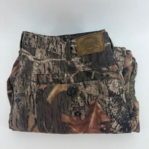 Cabelas Mens Mossy Oak Break-Up Camo Cargo Hunting Pants Size 40 Reg Polyester